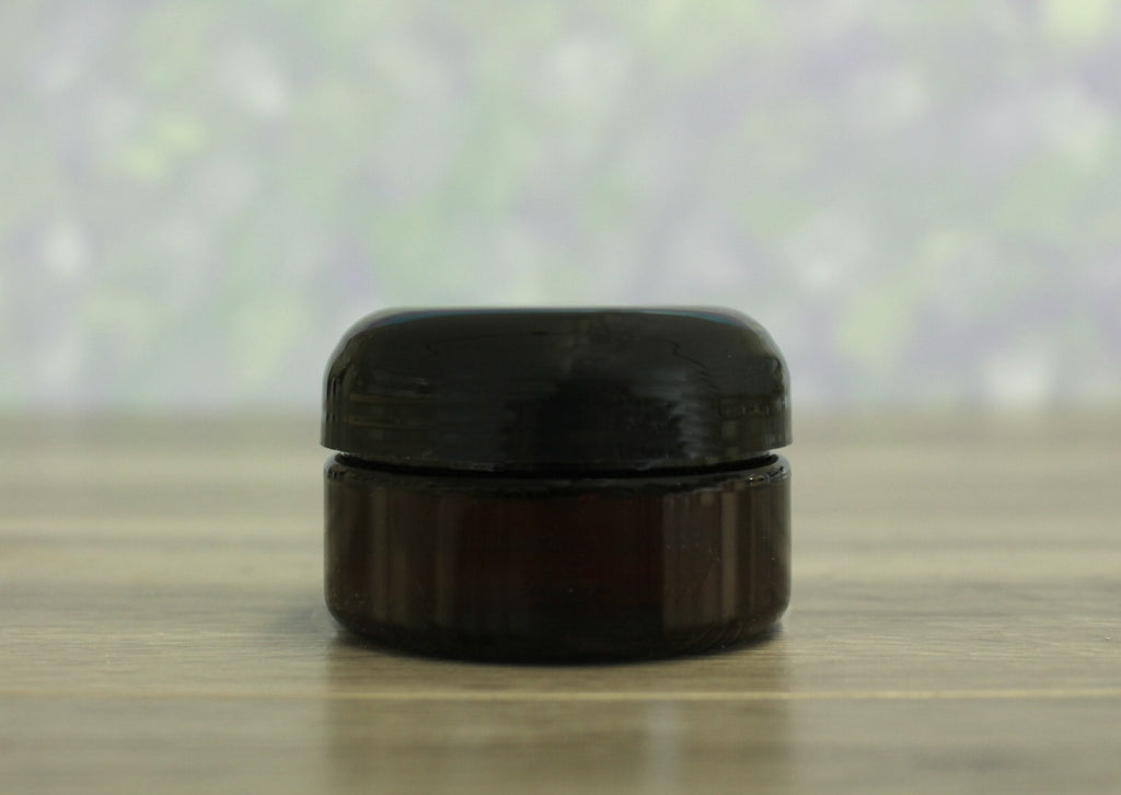 Jar, PET Amber, 2oz + Dome Black (58/400)