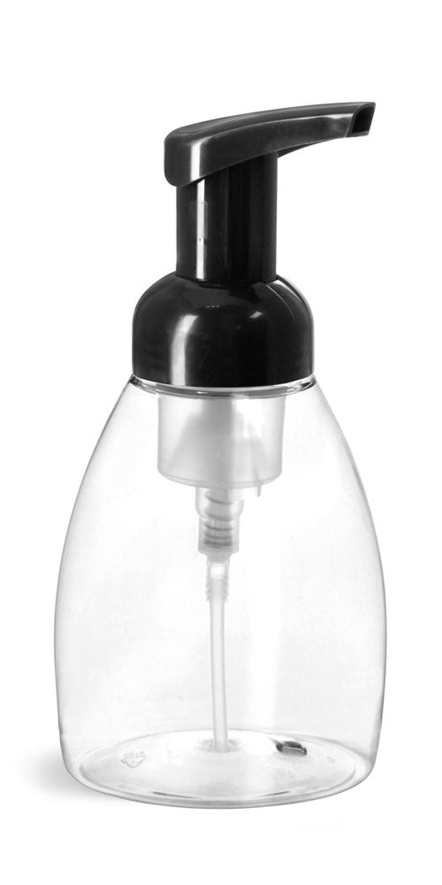 Foamer Bottle (Clear) w/Pump (Black) 250ml