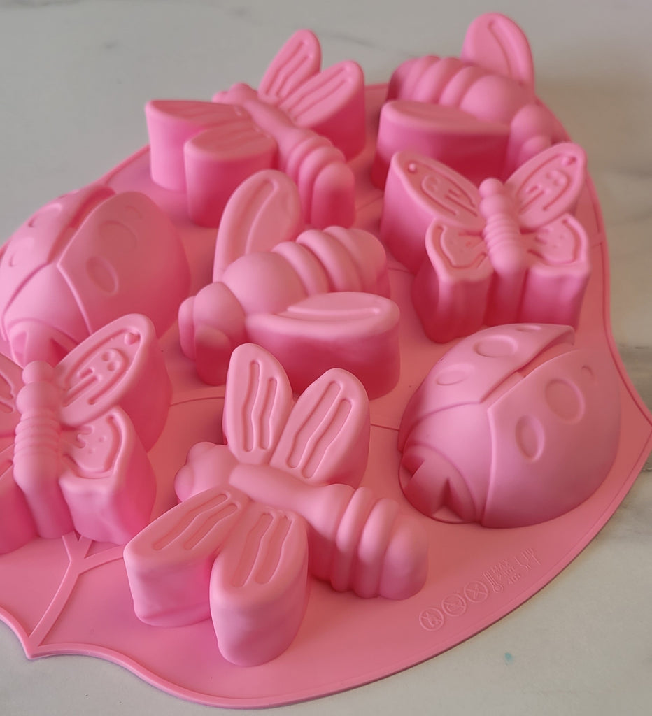 Silicone Mold, Butterfly & Bugs