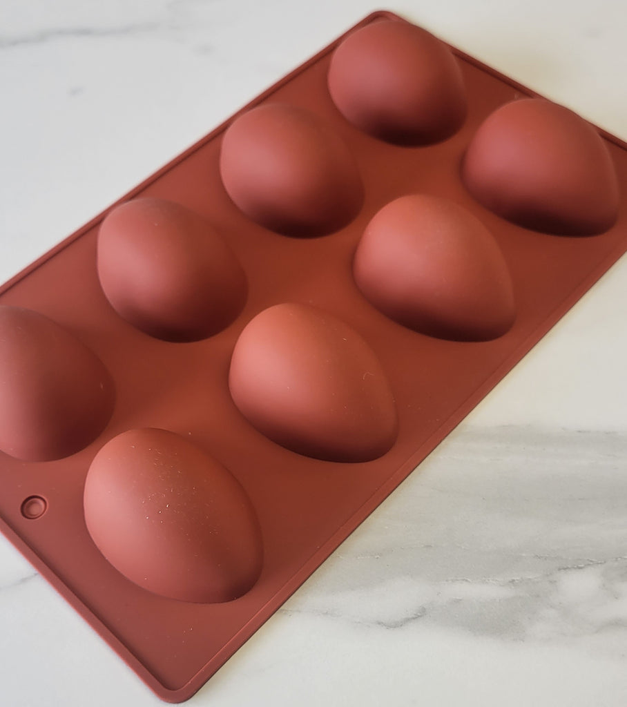 Silicone Mold, Egg Shape 8 cavity