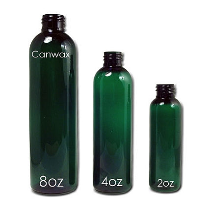 Bottle, Bullet 4oz Green + Mister White Caps (20/410)
