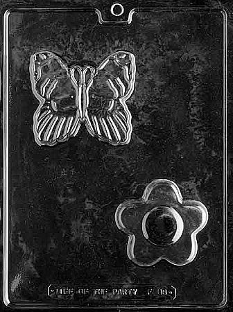 Soap Mold, Butterfly & Flower (F088)