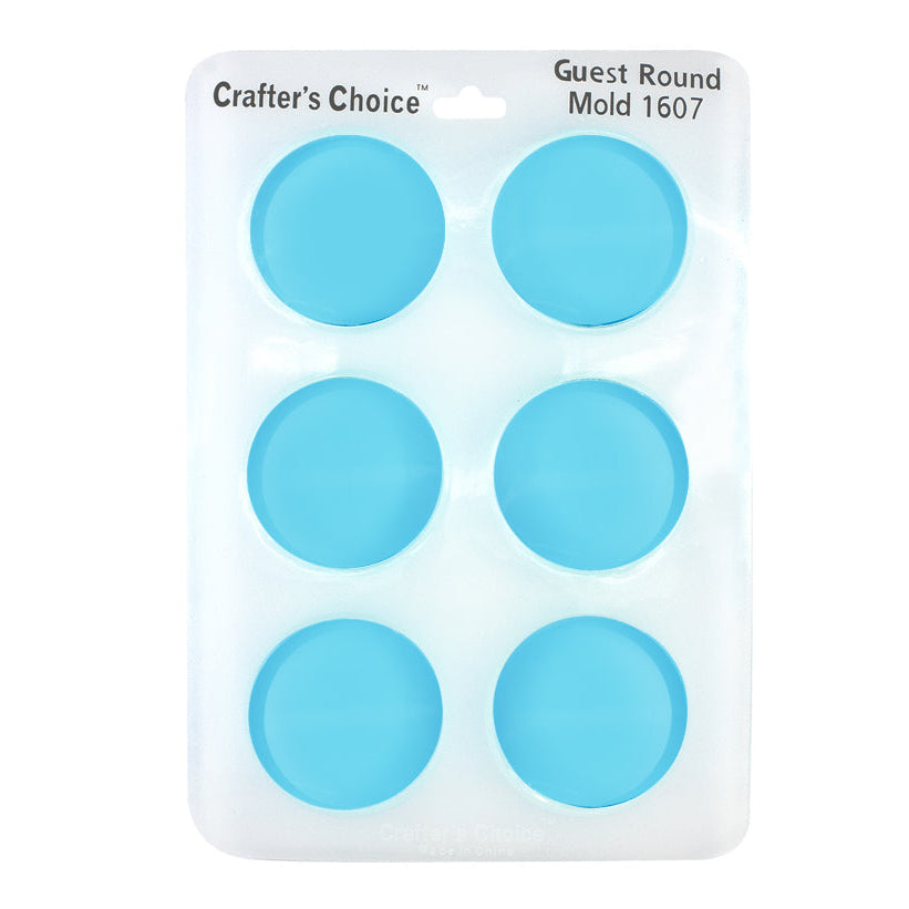 Silicone Soap Mold, Round Guest (1607)