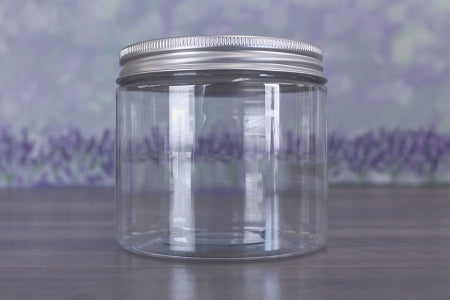 Jar, PET Clear, 16oz + Aluminum (89/400)