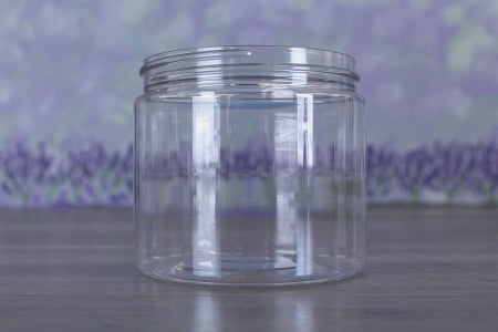 Jar, PET Clear, 16oz + No Lid