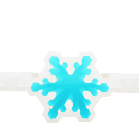 Silicone Soap Mold, Column Snowflake Large (2031)