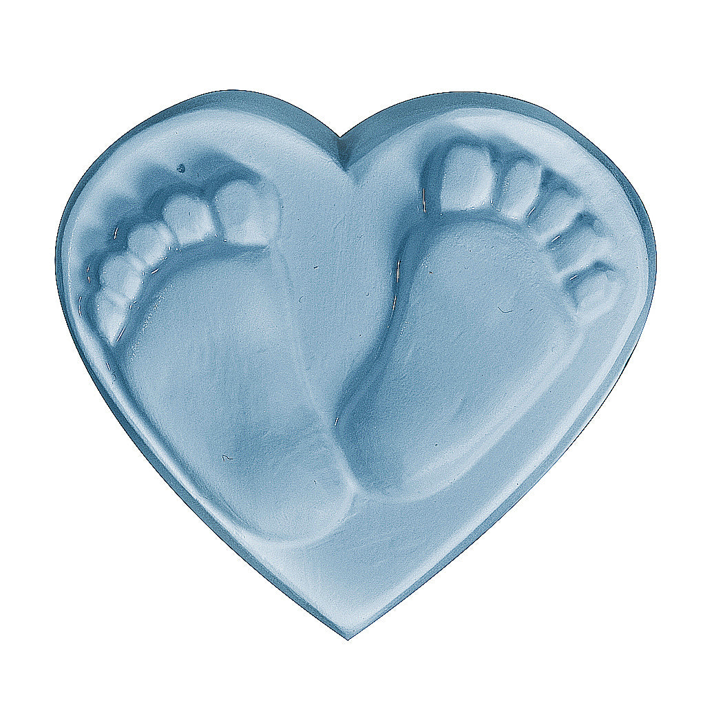 Milky Way Mold, Baby Feet in Heart (MW465)