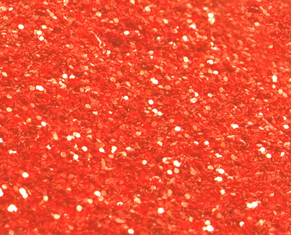 Cosmetic Glitter, Red Orange