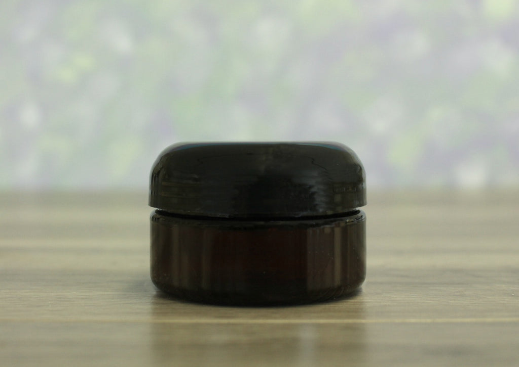 Jar, PET Amber, 2oz + Dome Black (58/400)