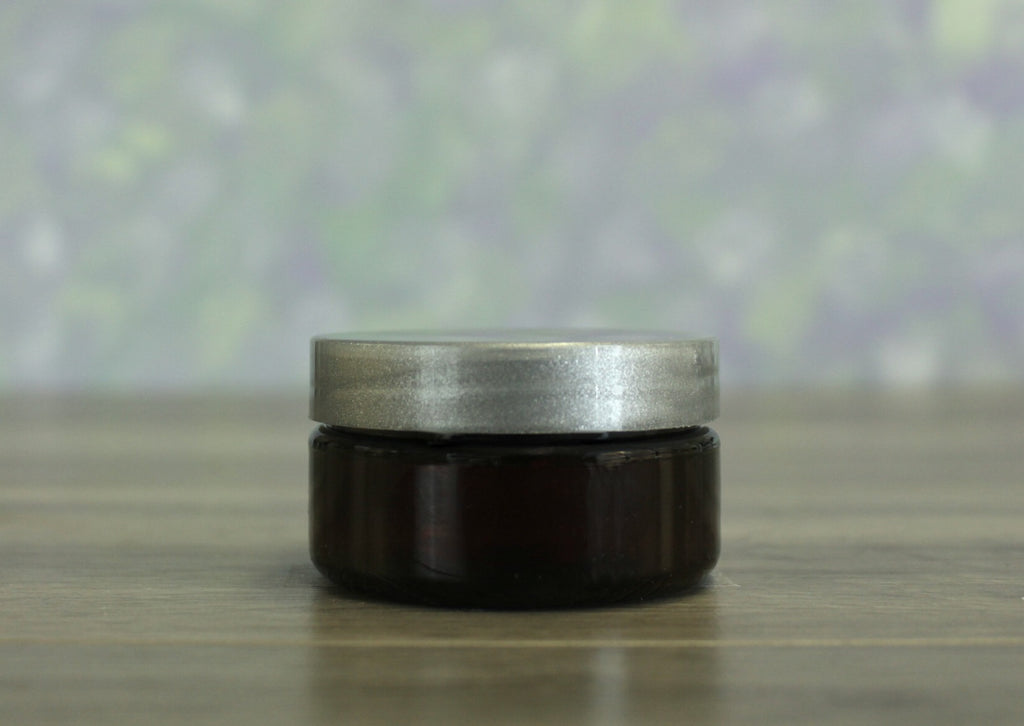 Jar, PET Amber, 2oz + Smooth Silver (58/400)