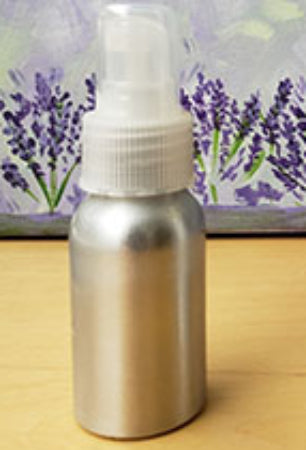 Aluminum bottle w/Mister, 1.75oz