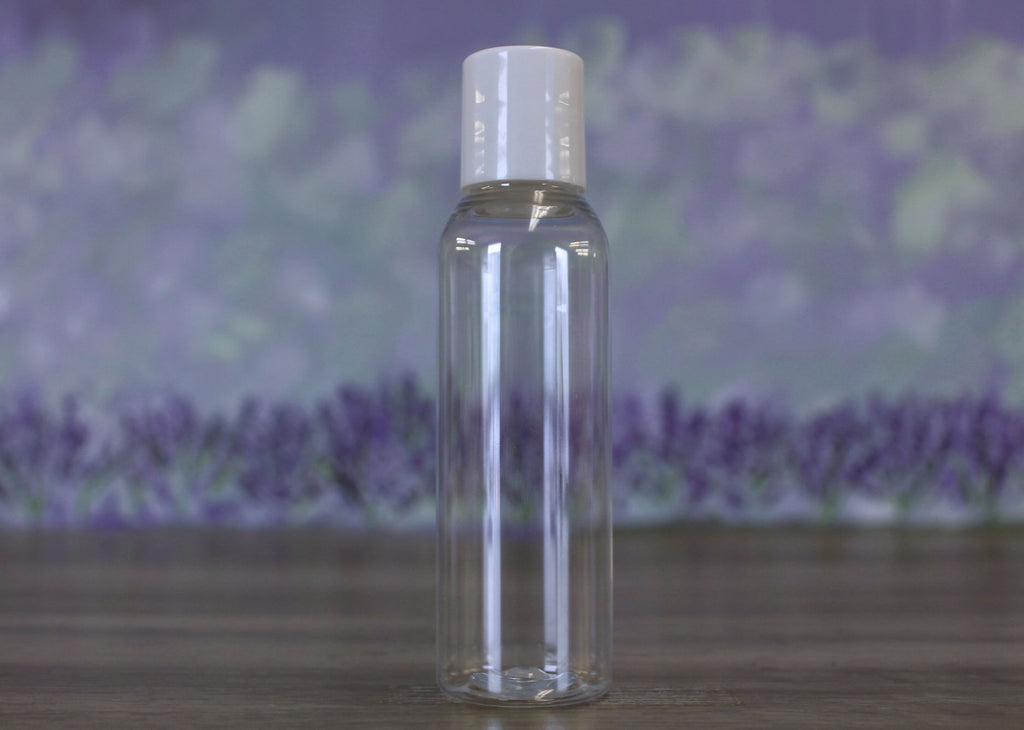 Bottle, Bullet 1oz Clear + Disc White (20/410)