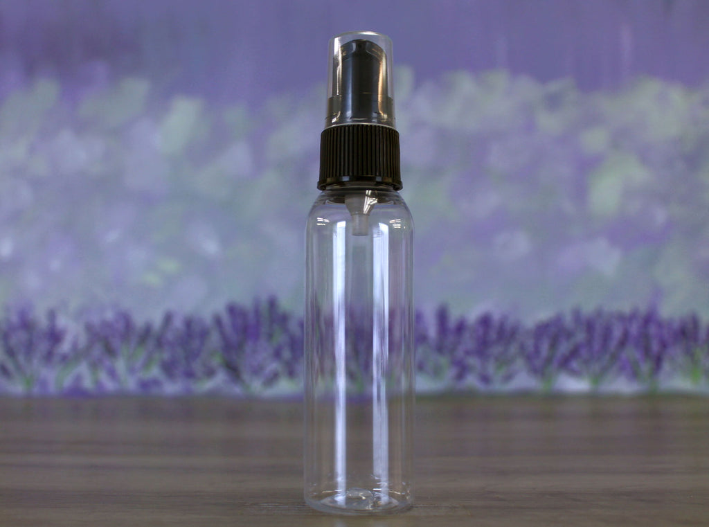 Bottle, Bullet 2oz Clear + Treatment Pump Black Caps (20/410)