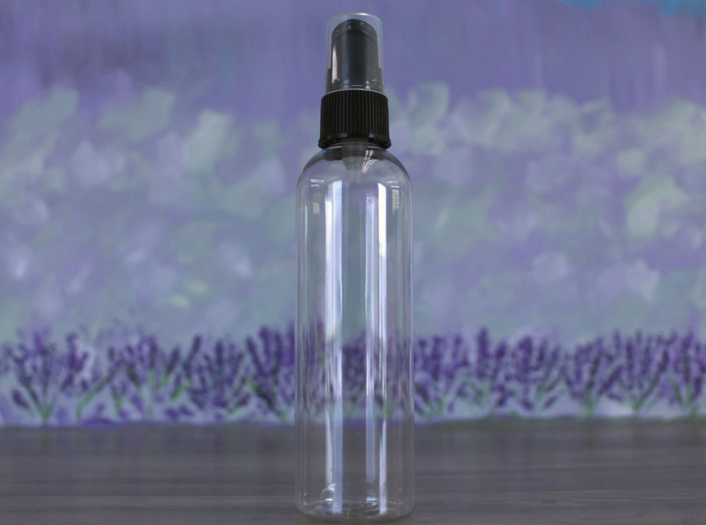 Bottle, Bullet 4oz Clear + Treatment Pump Black Cap (20/410)