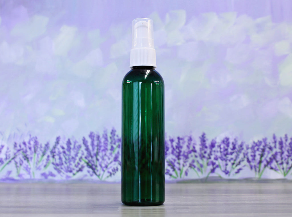 Bottle, Bullet 2oz Green + Treatment Pump White Cap (20/410)