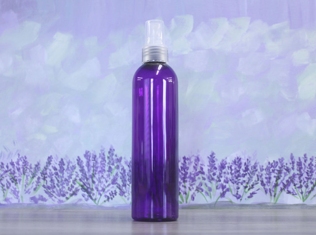 Bottle, Bullet 8oz Purple + Mister Natural Cap (24/410)