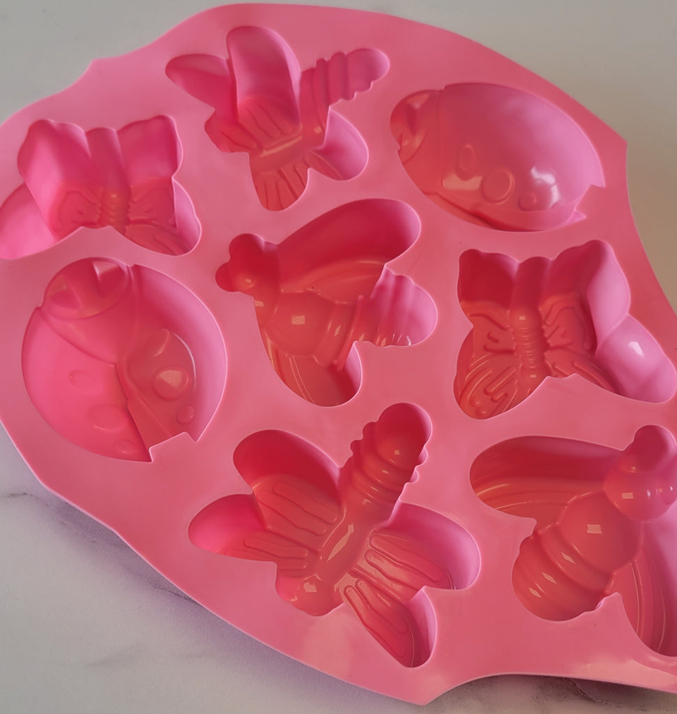 Silicone Mold, Butterfly & Bugs