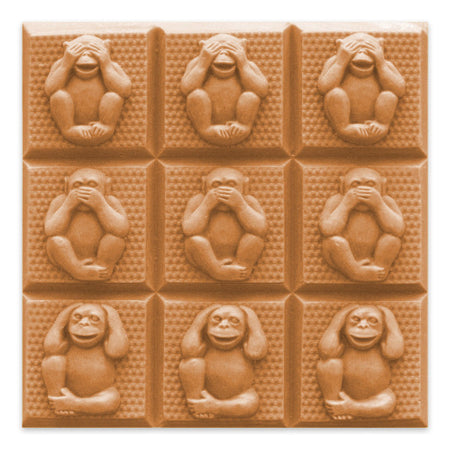 Milky Way Mold, Monkeys 3 Wise Tray (MW 065)