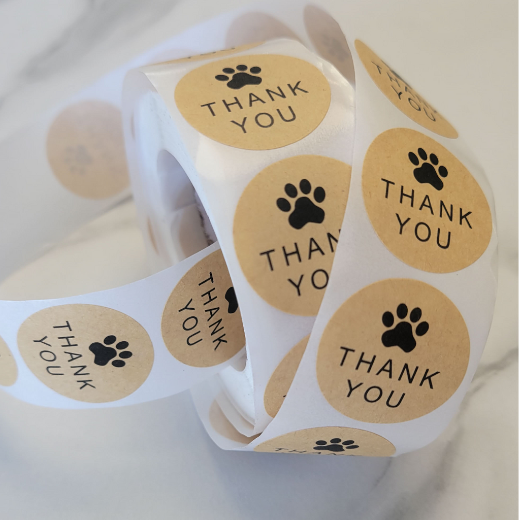 Labels,  Thank You w/Dog Paw