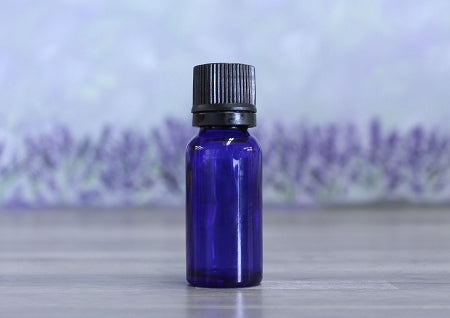 Glass Bottle, Cobalt Blue 15ml, Black Dripper Cap, CLEARANCE