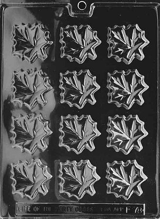 Soap Mold, Maple Leaves (F078)