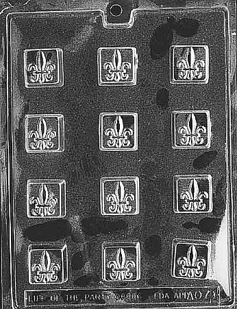 Soap Mold, Fleur de Lis (D101)