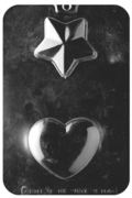 Soap Mold, Heart/Star (M164)