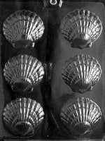 Soap Mold, Fancy Shells (Scallops)  (N003)