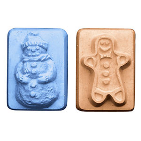 Milky Way Mold, Snowman & Gingerbread Man Guest (MW 052)