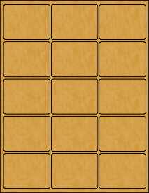 Kraft Label, Rectangle 2.67"x2" 775BK