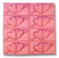 Milky Way Mold, Hearts with Arrow (MW 104)